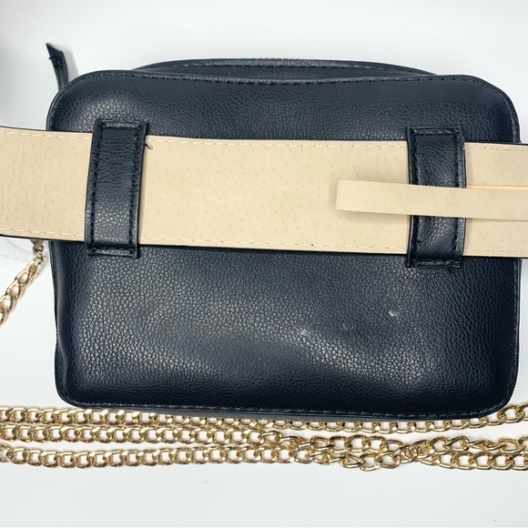 Vince Camuto | 3PC Black Studded Fanny Pack / Crossbody Belt Bag  - Medium - Picture 10 of 12